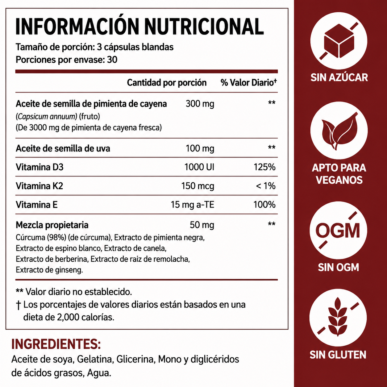 Suplemento cardiovascular
